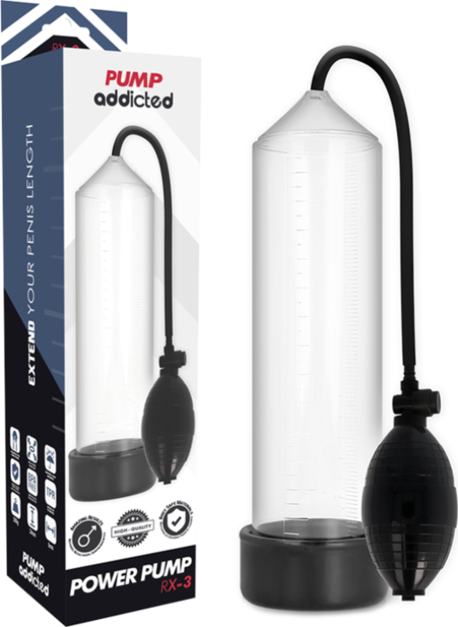 Pompa penisa Pump Addicted RX3 do wspomagania erekcji