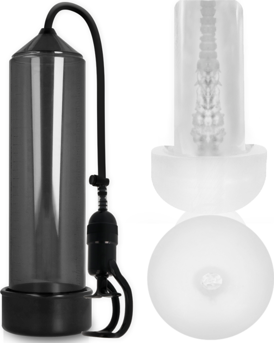 Bomba Erekcyjna Pump Addicted RX5 Czarna z Masturbatorem