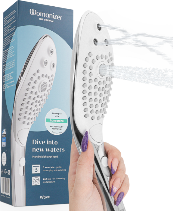 Wibrator Womanizer Wave - Unikalny głowica prysznicowa