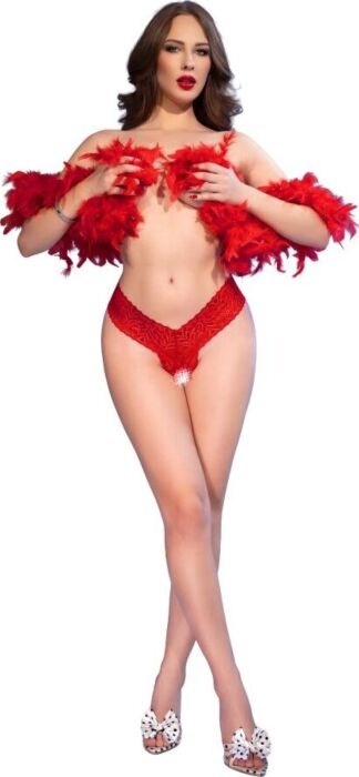 Tangas Chilirose CR 4885 z otwartym krokiem Tangas Chilirose CR 4885 z otwartym krokiem