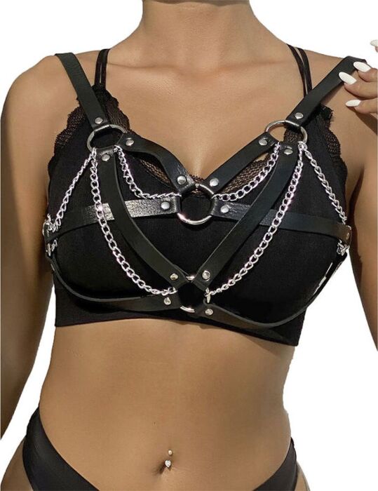 Cinturón Bondage SUBBLIME - Punk Metal Czarny