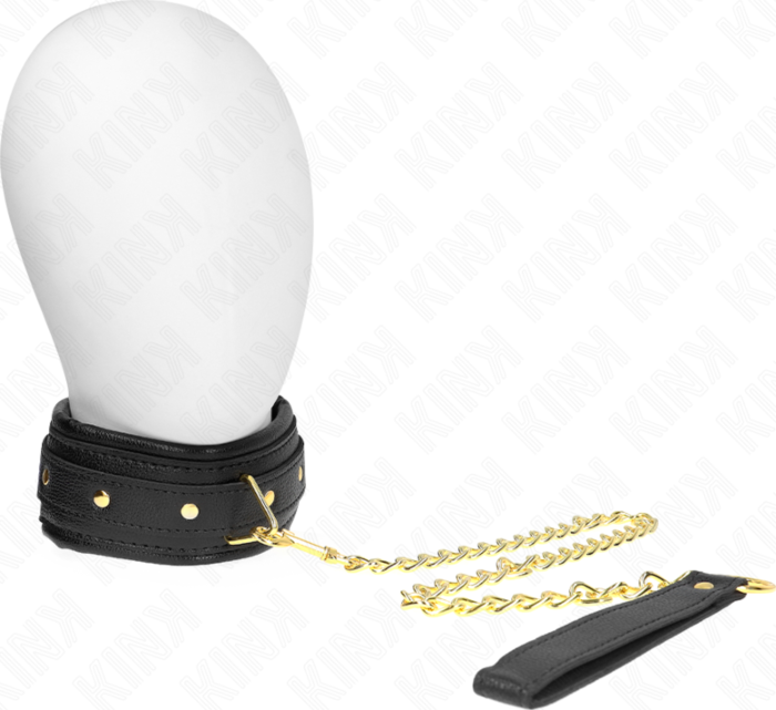 Collar BDSM KINK Model 1 Skórzany z Sznurkiem