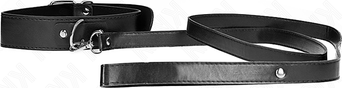 Kink Collar z Koroną 116cm Regulowany Czarny