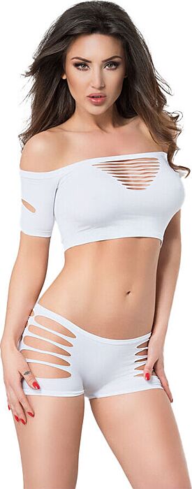 Zestaw Chilirose CR 3779 Biały S/M - Elegancja i Styl Zestaw Chilirose CR 3779 Biały S/M - Elegancja i Styl