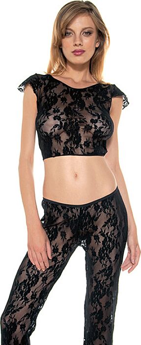 Leggins z topem Music Legs z koronką Leggins z topem Music Legs z koronką