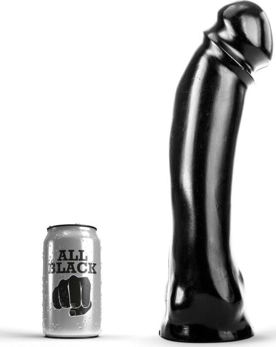 Dildo ALL BLACK DONG 33 cm długi trzon Dildo ALL BLACK DONG 33 cm długi trzon