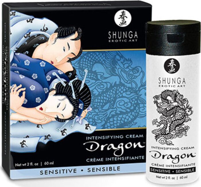 Krem na erekcję SHUNGA Dragon Sensitive — łagodny efekt gorąco‑zimno