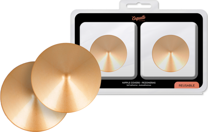 Nakładki na sutki w kolorze złota Glamour