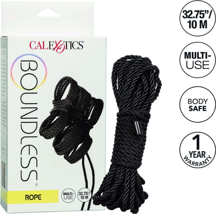 Cuerda BDSM CalExotics Boundless 10m Czarna Cuerda BDSM CalExotics Boundless 10m Czarna