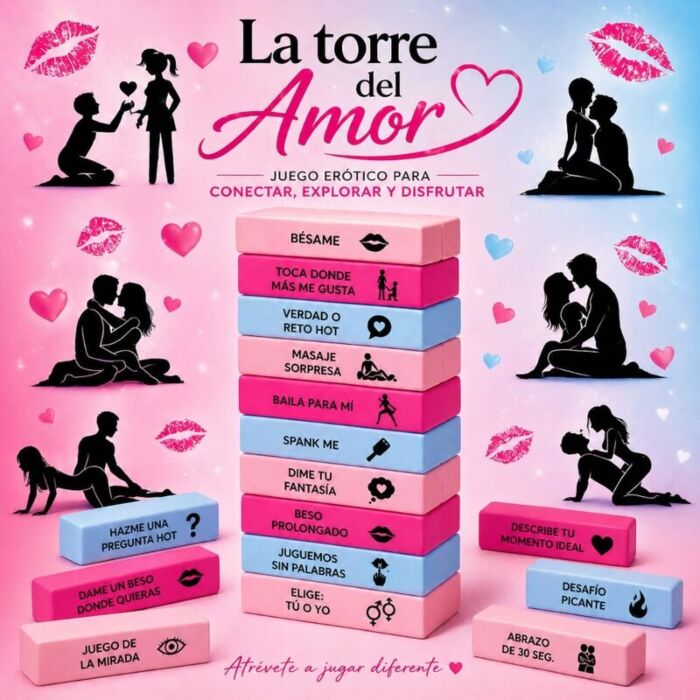 Gra dla par DIVERTY SEX LOVE TOWER z wyzwaniami erotycznymi Gra dla par DIVERTY SEX LOVE TOWER z wyzwaniami erotycznymi