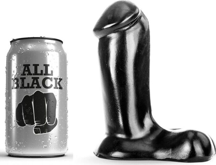Dildo All Black 14 cm - komfortowy wybór dla początkujących