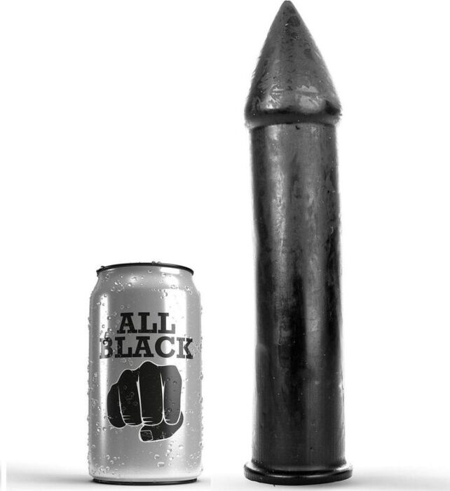 Dildo ALL BLACK 24 CM - Hipoalergiczne PVC i wygodne użytkowanie Dildo ALL BLACK 24 CM - Hipoalergiczne PVC i wygodne użytkowanie