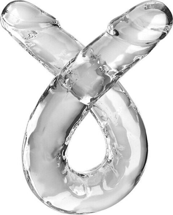 Dildo podwójny KING COCK Clear 46 cm przezroczysty Dildo podwójny KING COCK Clear 46 cm przezroczysty