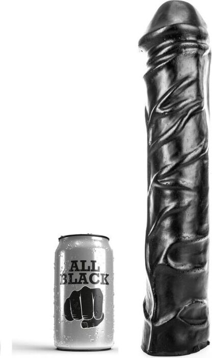 Dildo Fisting Czarny Miękki 32cm