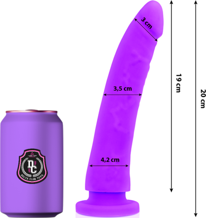 Dildo Lila Delta Jedwab