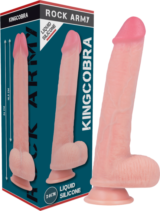 Dildo ROCK ARMY Kingcobra - Realistyczny z przyssawką Dildo ROCK ARMY Kingcobra - Realistyczny z przyssawką