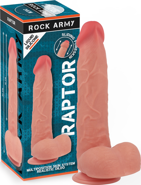Dildo Rock Army Raptor 24 cm Silikon Dual Density