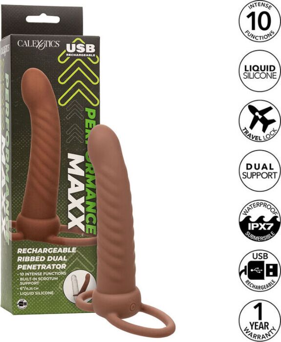 Wibrator CALEXOTICS MAXX Doble Penetrator 10 Wibracji