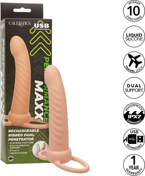 Wibrator CALEXOTICS MAXX Doble Penetrator 10 Wibracji Wibrator CALEXOTICS MAXX Doble Penetrator 10 Wibracji