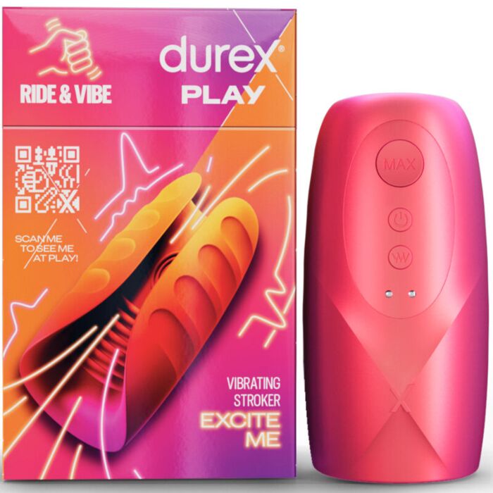 Masturbator DUREX TOYS Ride & Vibe z wibracją i teksturą