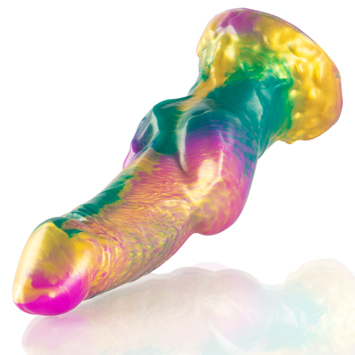 EPIC - IRIS DILDO WITH RAINBOW TESTICLES OF PLEASURE EPIC - IRIS DILDO WITH RAINBOW TESTICLES OF PLEASURE