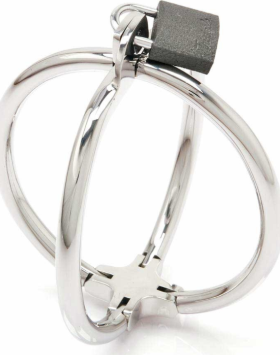 Krzyżujące się kajdanki ze stali nierdzewnej