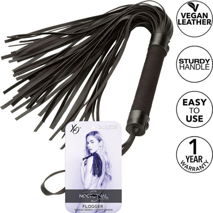 Flogger BDSM CalExotics Nocturnal Skórzany Flogger BDSM CalExotics Nocturnal Skórzany