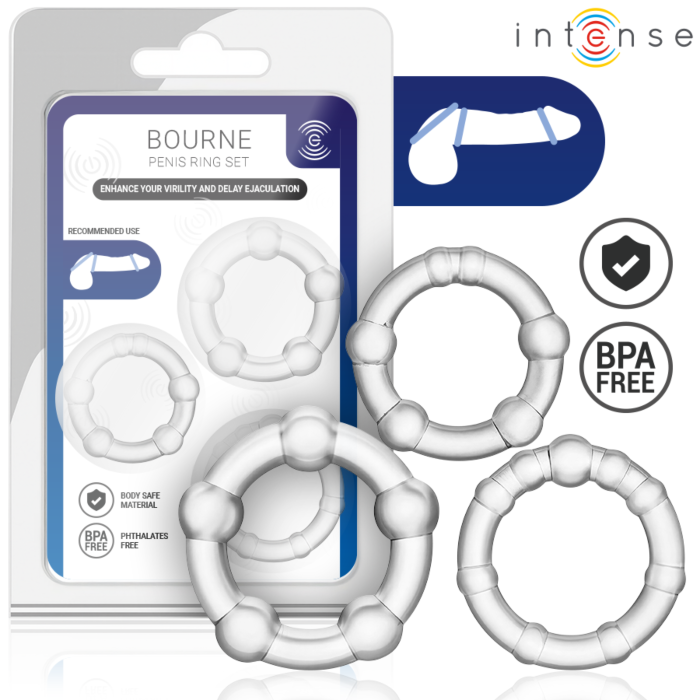 Pierścień do penisa INTENSE FOR HIM Ergonomiczny design Pierścień do penisa INTENSE FOR HIM Ergonomiczny design