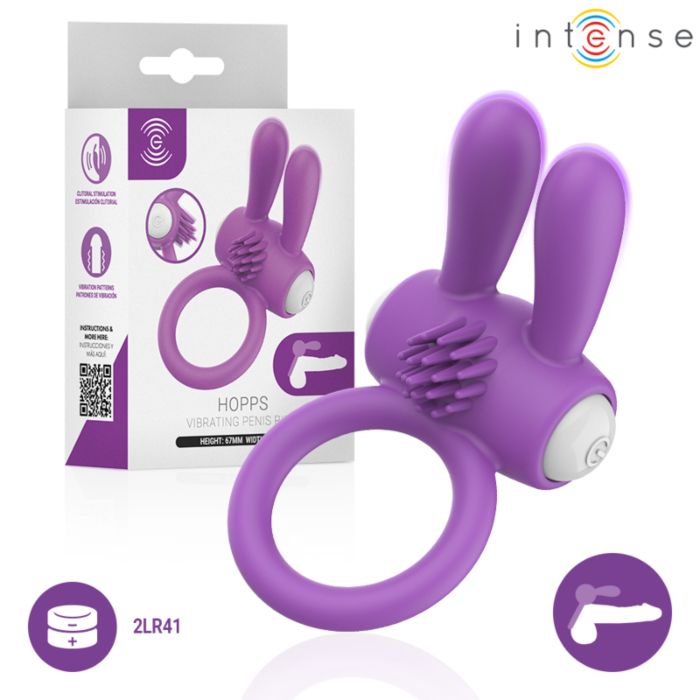 Pierścień wibracyjny INTENSE HOPPS z stymulacją klitoralną Pierścień wibracyjny INTENSE HOPPS z stymulacją klitoralną