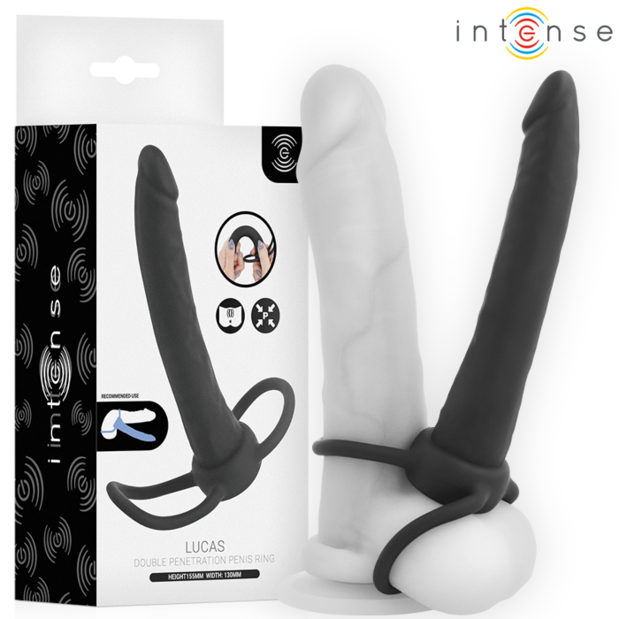 Dildo analne INTENSE FOR HIM Lucas z pierścieniami na penisa i jądra