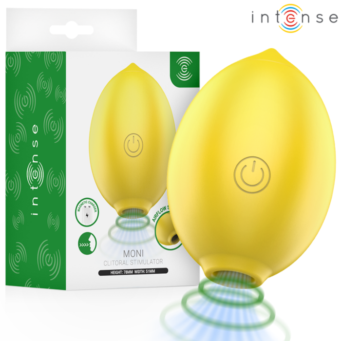 Stymulator ssący INTENSE FUN TOYS Moni Lemon z ergonomicznym designem Stymulator ssący INTENSE FUN TOYS Moni Lemon z ergonomicznym designem
