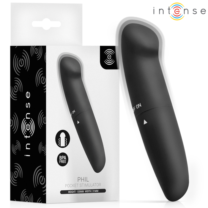 Wibrator punktu G INTENSE FUN TOYS PHIL czarny 13 cm