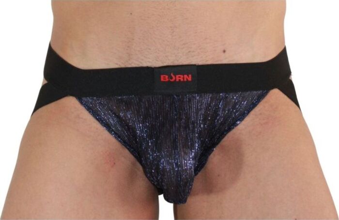 Jockstrap BURN 006 Niebiesko-Czarny Seksowny Styl