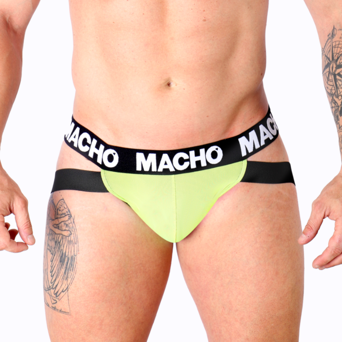 Jockstrap MACHO MX28FA Żółty Neon Stylowy