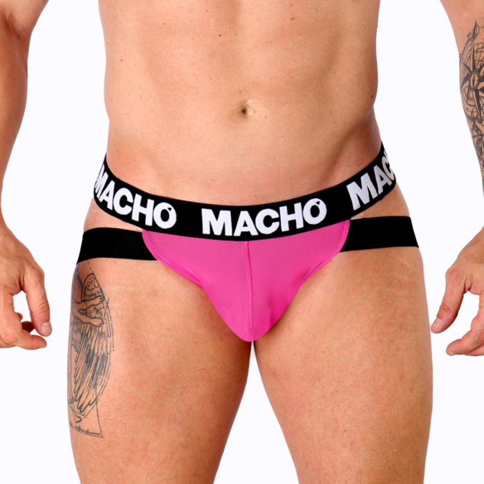 Jockstrap MACHO MX28FR Różowy Neon XL - Komfort