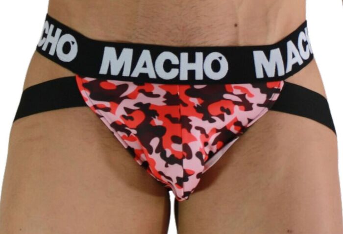 Jockstrap MACHO MX28MR Czerwony z podparciem