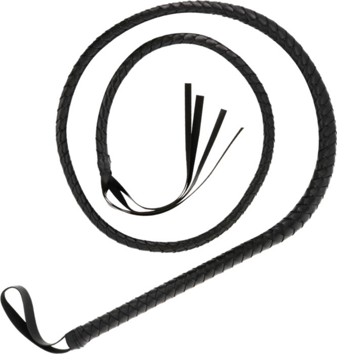Látigo bondage DARKNESS 210 cm con mango ergonómico Látigo bondage DARKNESS 210 cm con mango ergonómico