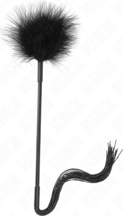 Látigo KINK 47 cm z Silikonu z Piórami