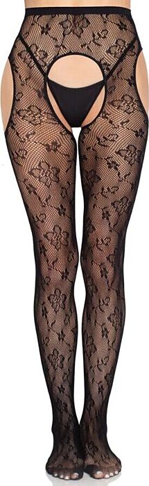 Medias Leg Avenue 1967 z otwartą między nogami