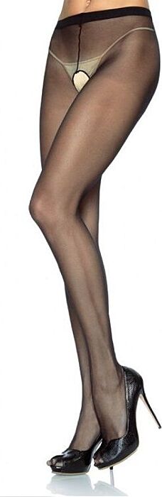 Leg avenue panties de nylon con abertura en la entrepierna