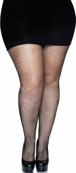 Leg avenue panties de rejilla con costura plus