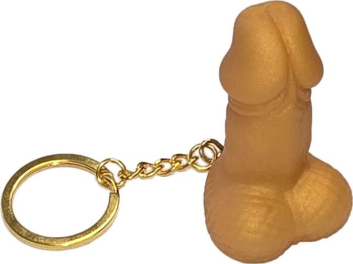 Llavero Diablo Picante Pene Złoty Elegancki