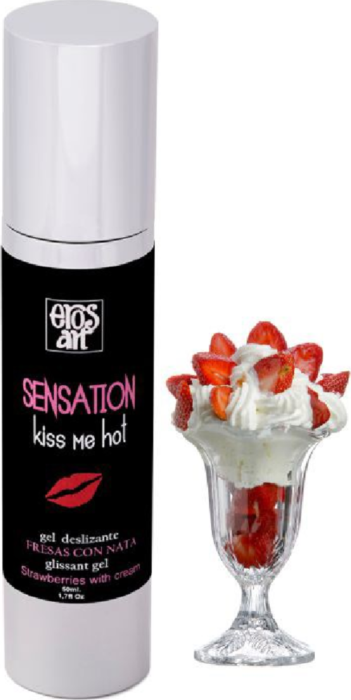 Lubricante EROS-ART SENSATTION sabor fresa con nata Lubricante EROS-ART SENSATTION sabor fresa con nata