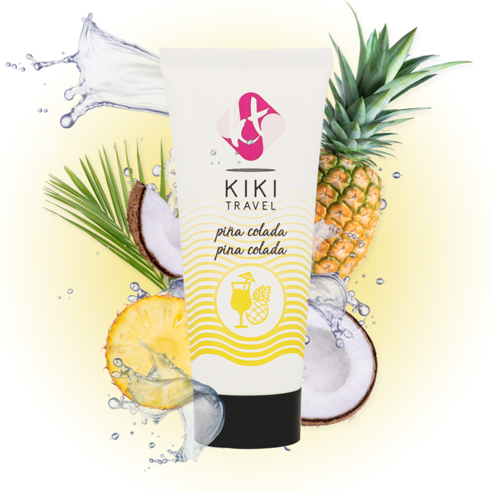 Lubrykant KIKÍ TRAVEL 50 ml z smakiem Piña Colada Lubrykant KIKÍ TRAVEL 50 ml z smakiem Piña Colada