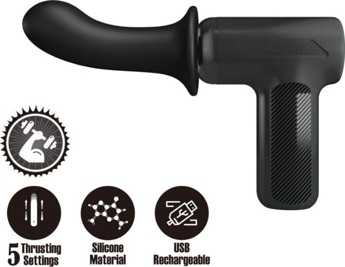 Masażer Pretty Love DJ Doctor 5 funkcji czarny Masażer Pretty Love DJ Doctor 5 funkcji czarny