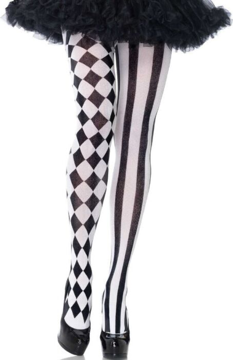 Pończochy Arlekin NoirBlanc