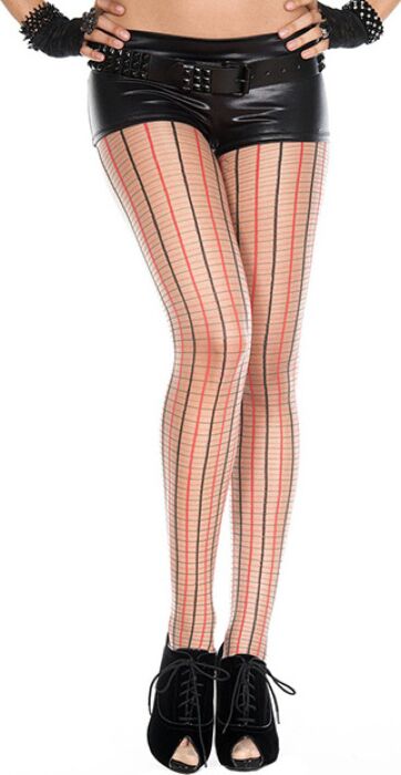 Pończochy Music Legs z motywem kratki Pończochy Music Legs z motywem kratki