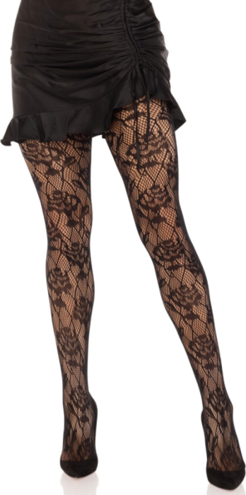 Medias Leg Avenue Wild Rose - Elegancja i Styl