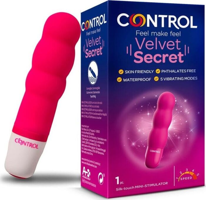 Mini wibrator CONTROL Velvet Secret — 3 kuleczki