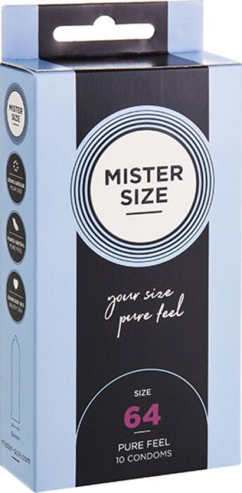 Mister size 64 (10 pack)- preservativo natural